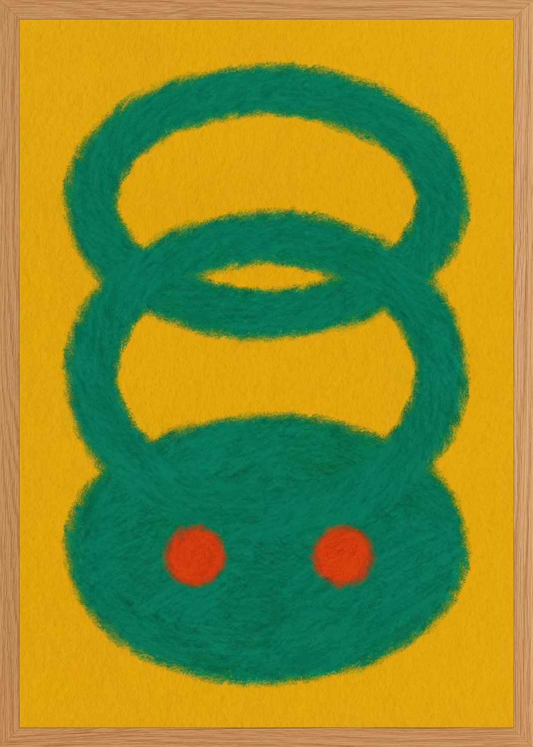 Poster in oak frame