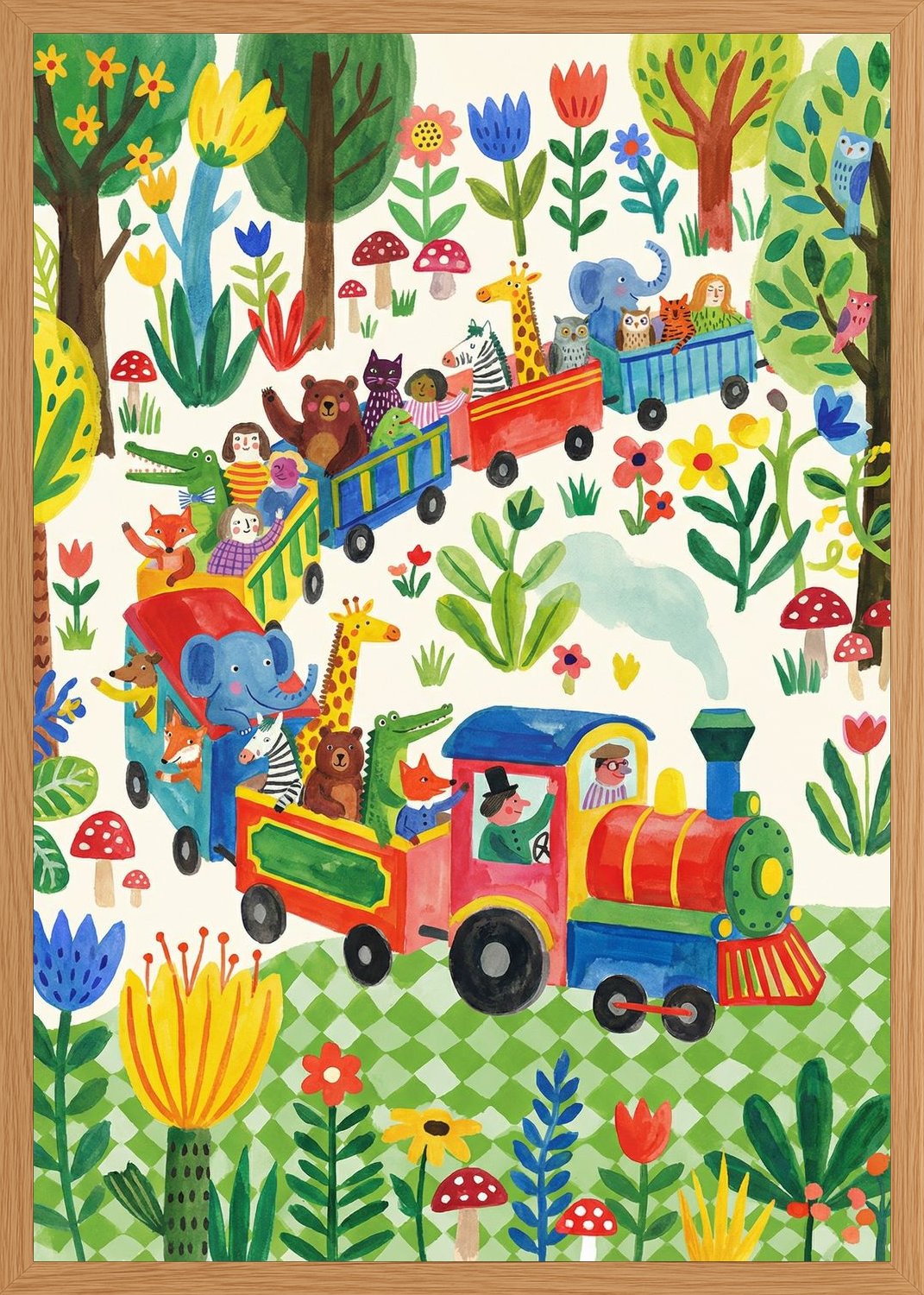 Poster in oak frame