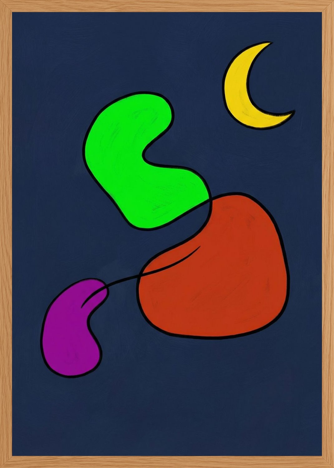 Poster in oak frame