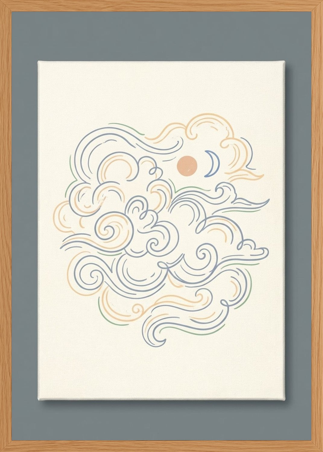 Poster in oak frame