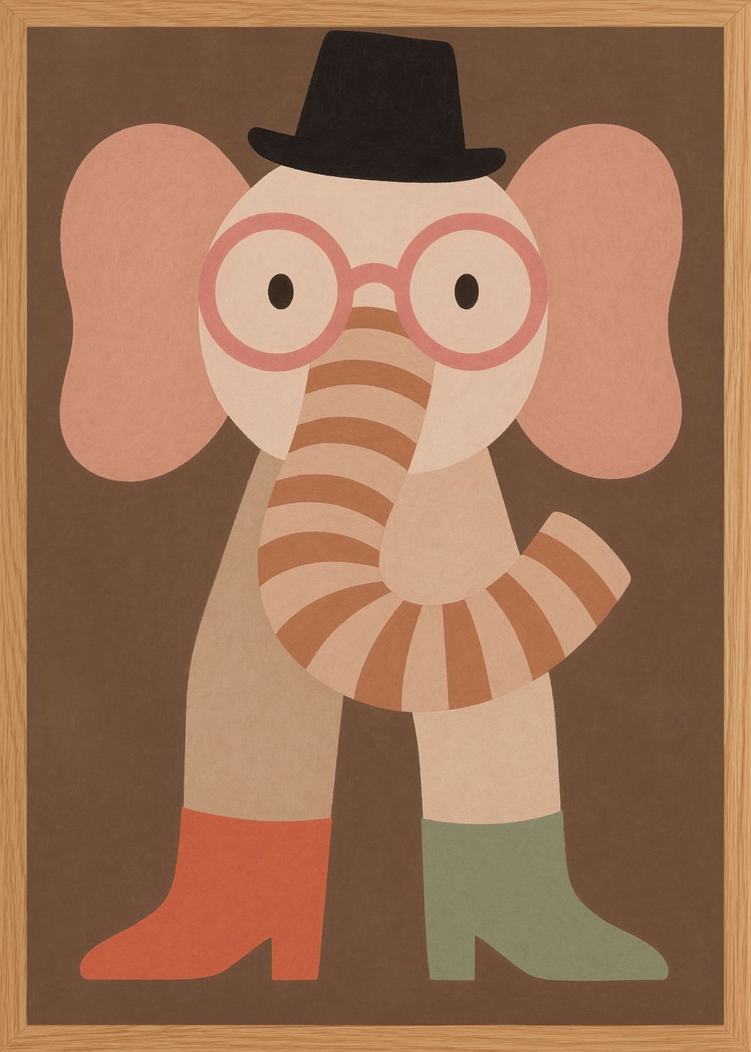 Poster in oak frame