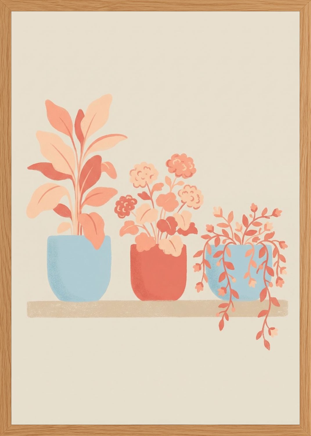 Poster in oak frame