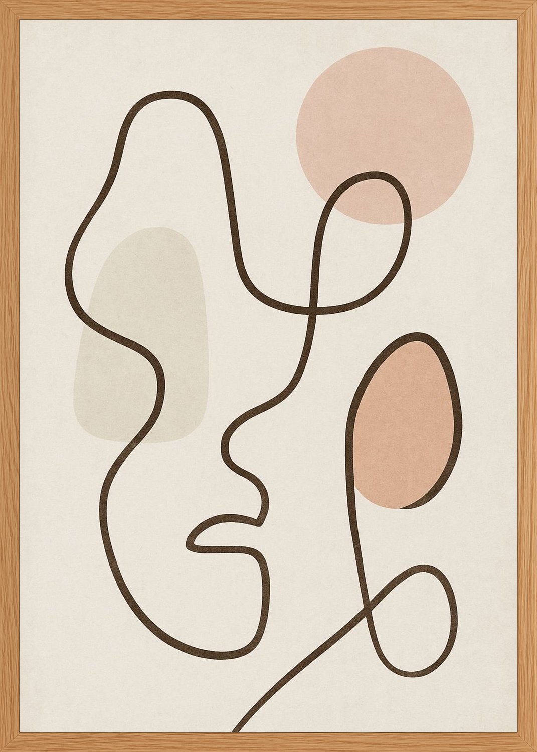Poster in oak frame