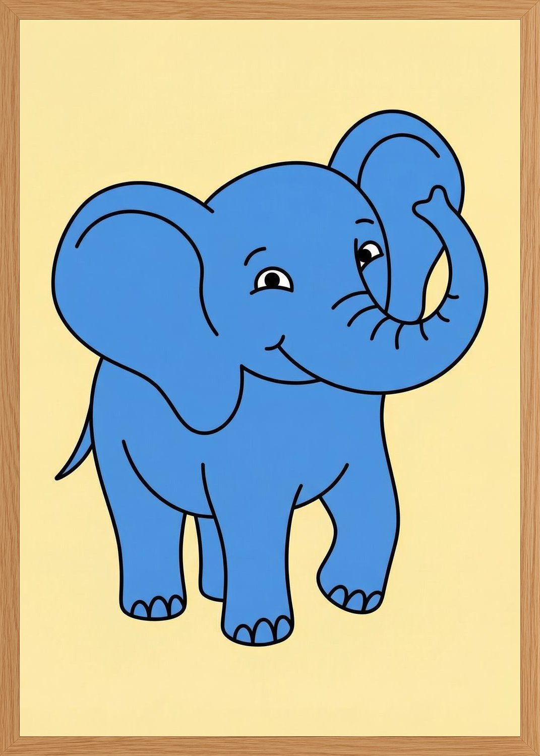 Poster in oak frame