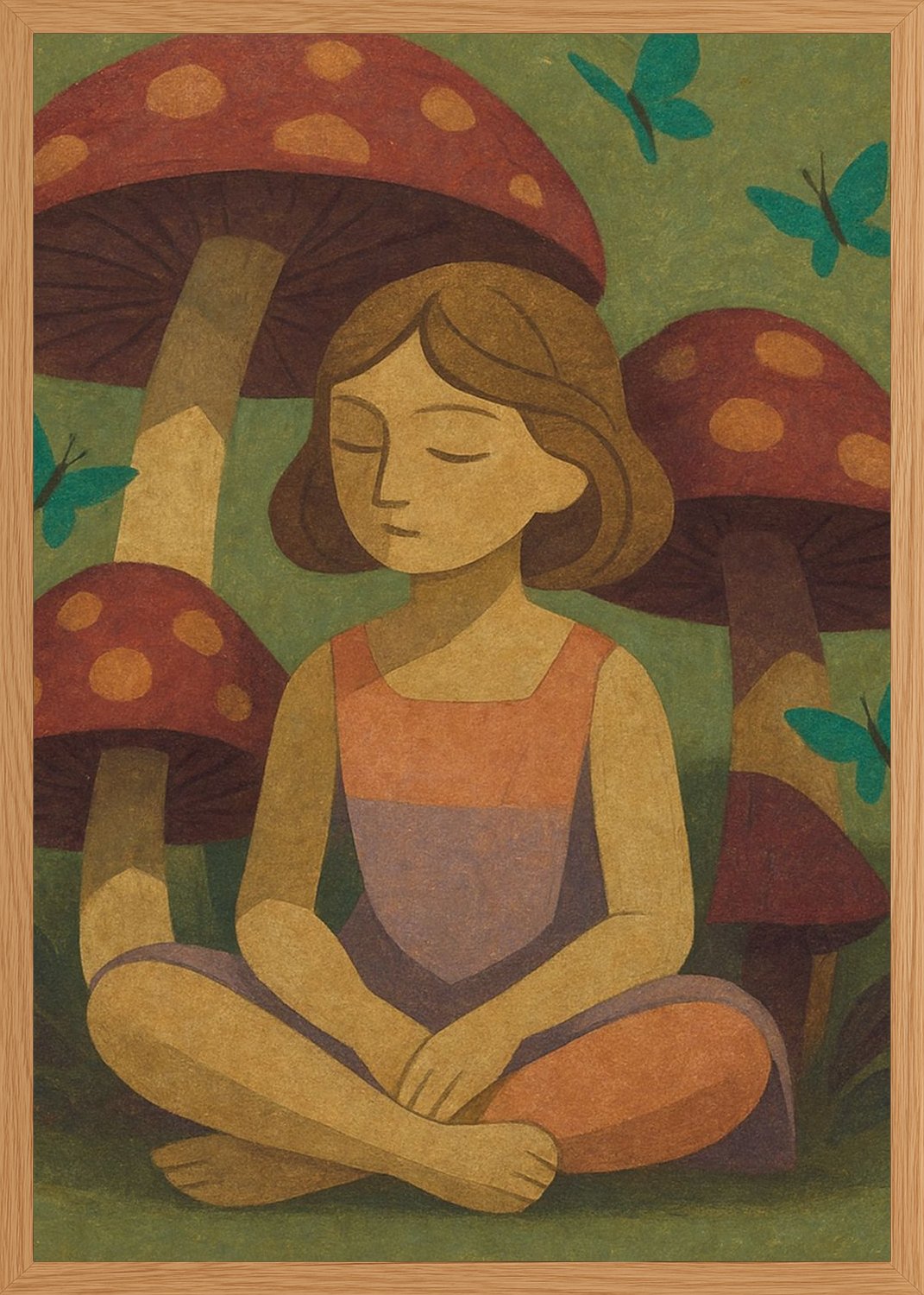 Poster in oak frame