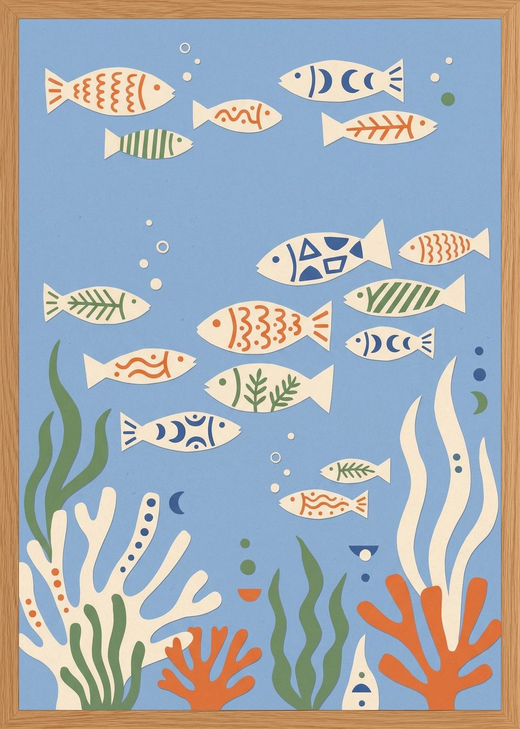 Poster in oak frame