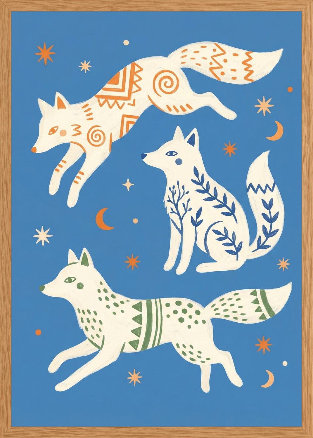 Poster in oak frame