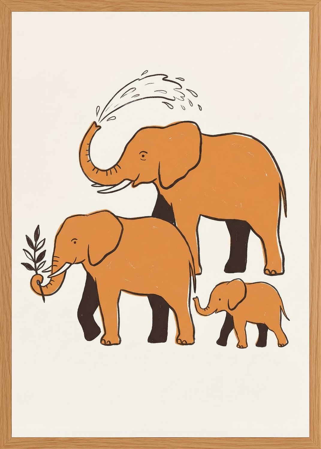 Poster in oak frame
