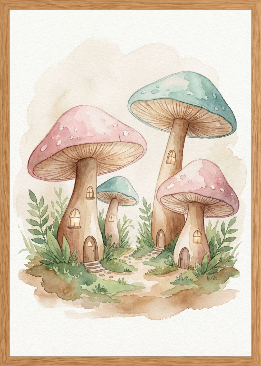 Poster in oak frame