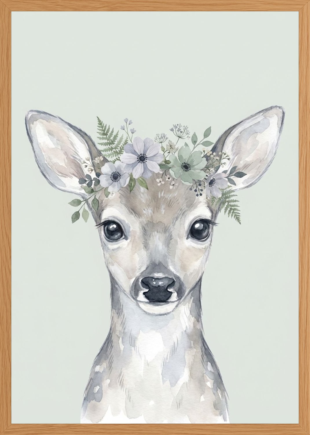 Poster in oak frame