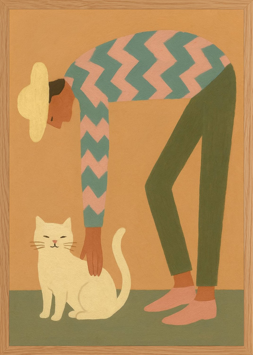 Poster in oak frame