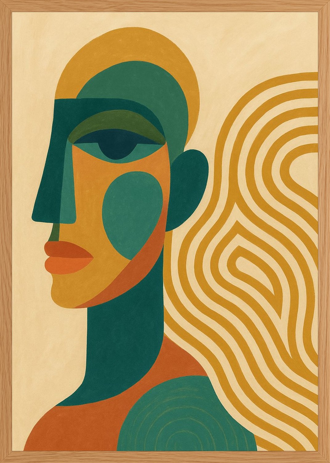 Poster in oak frame