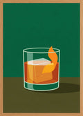 Poster in oak frame