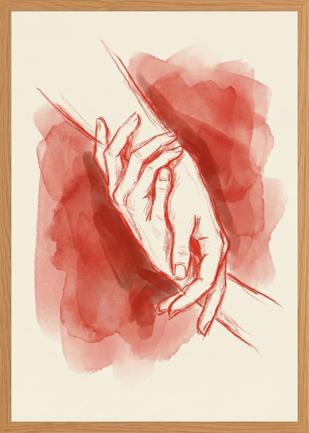 Poster in oak frame