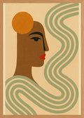 Poster in oak frame
