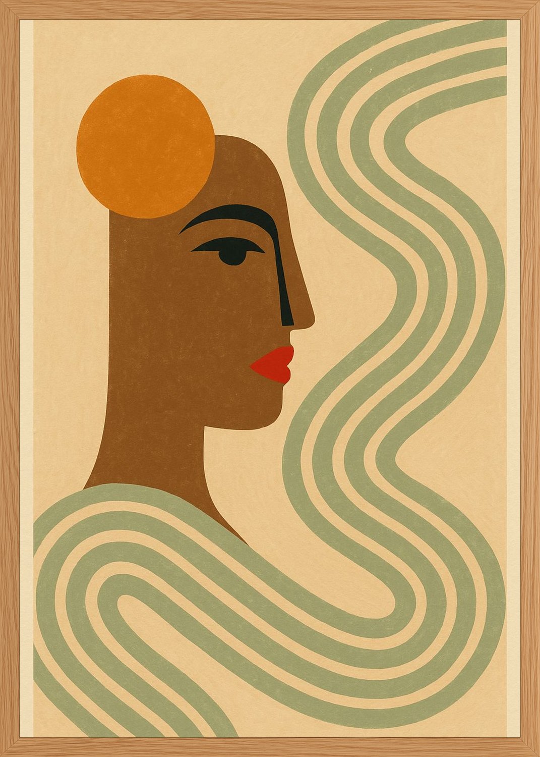 Poster in oak frame