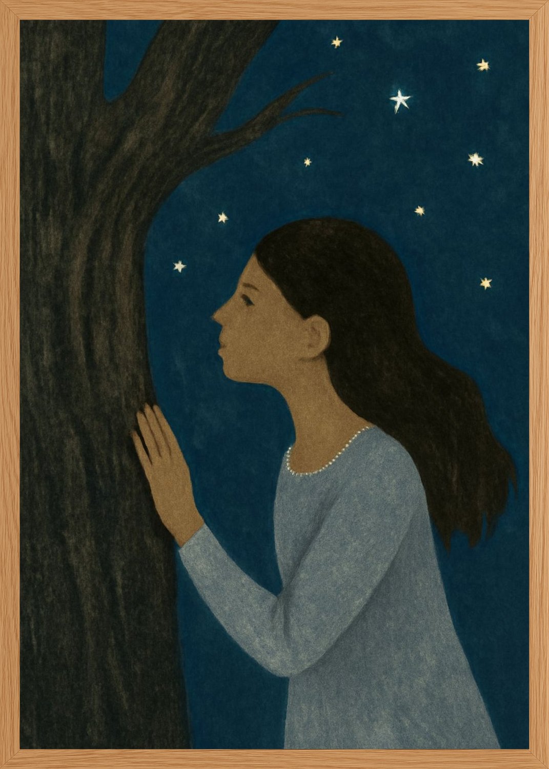 Poster in oak frame