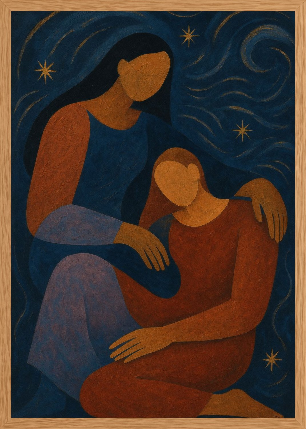 Poster in oak frame