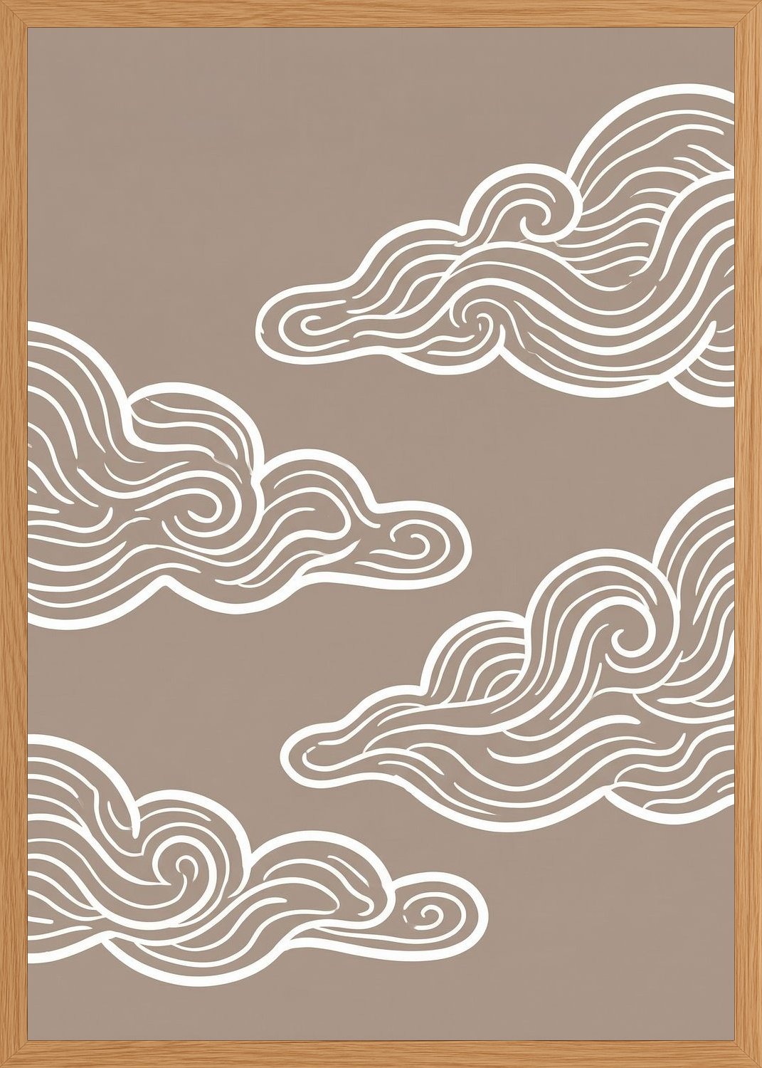 Poster in oak frame