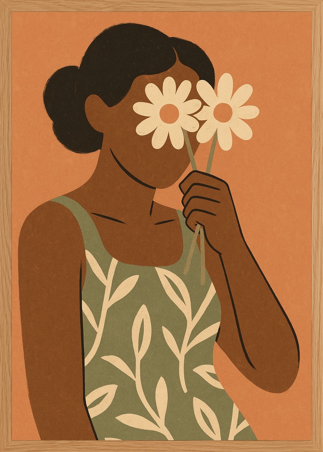 Poster in oak frame