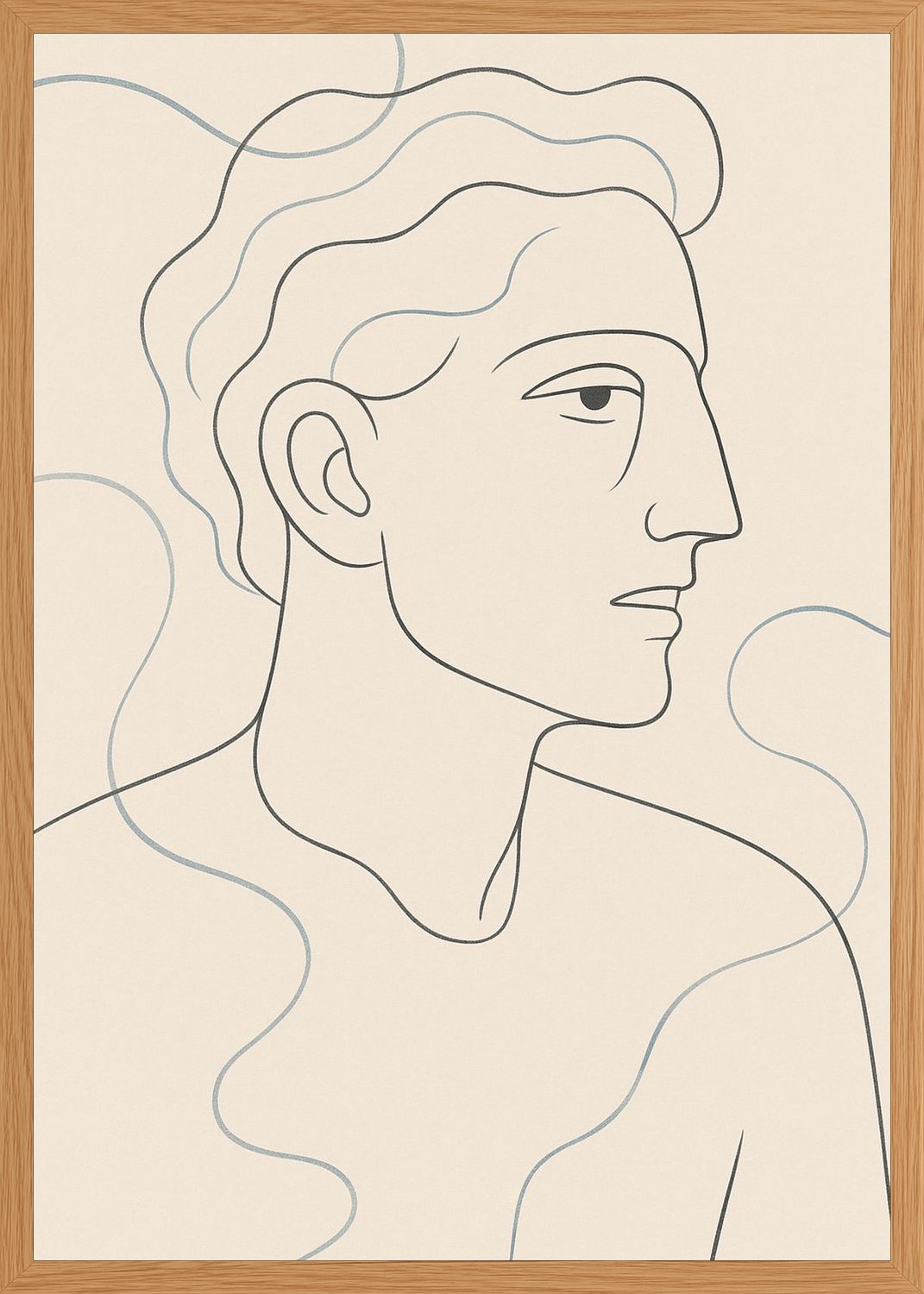 Poster in oak frame