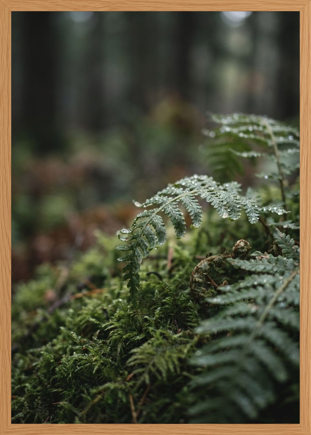 Poster in oak frame