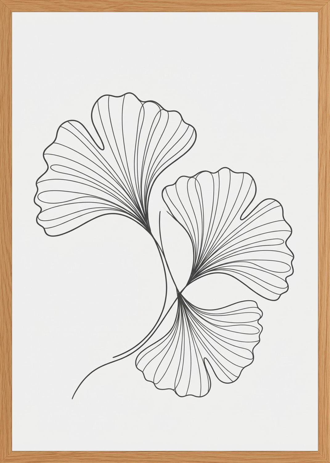 Poster in oak frame