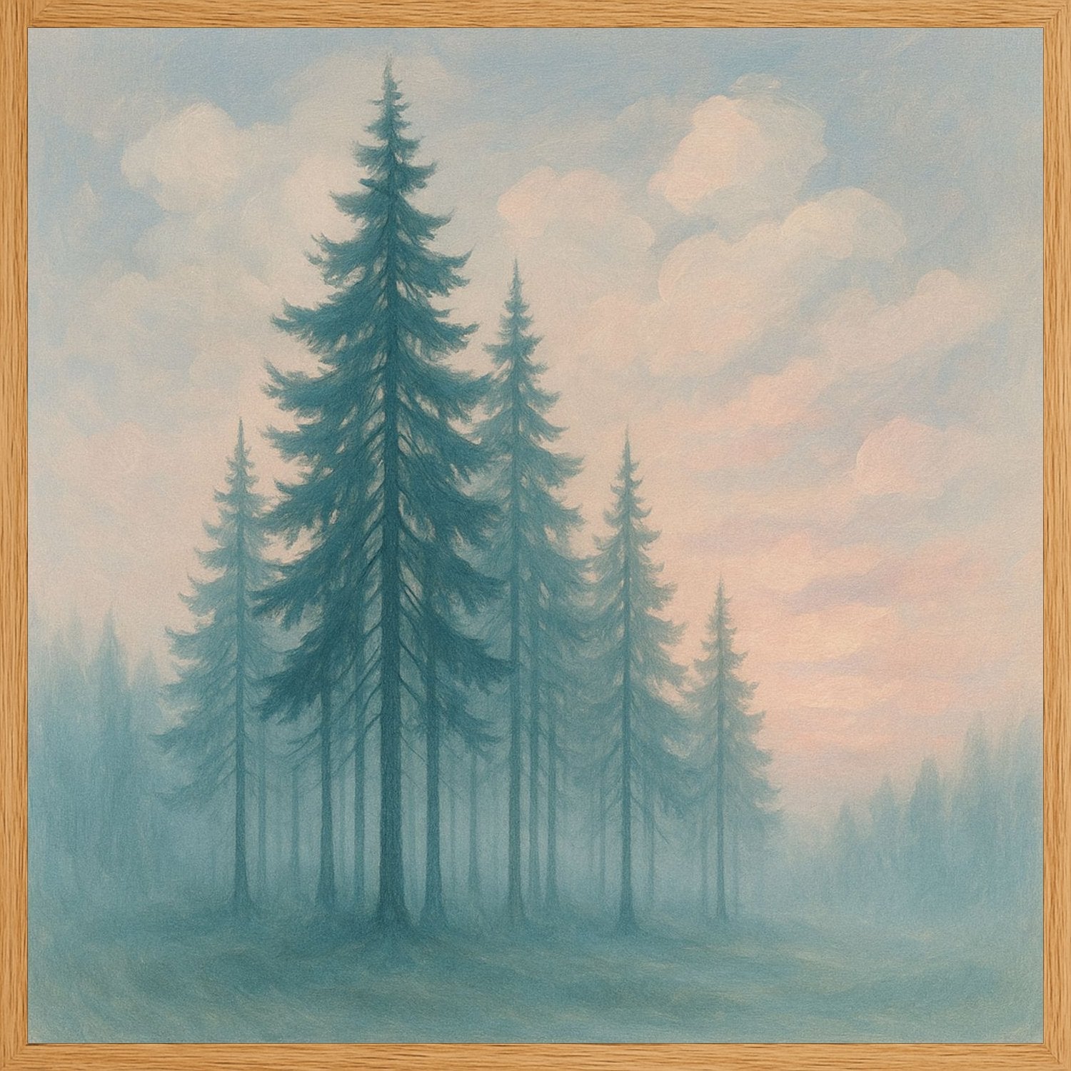 Poster in oak frame