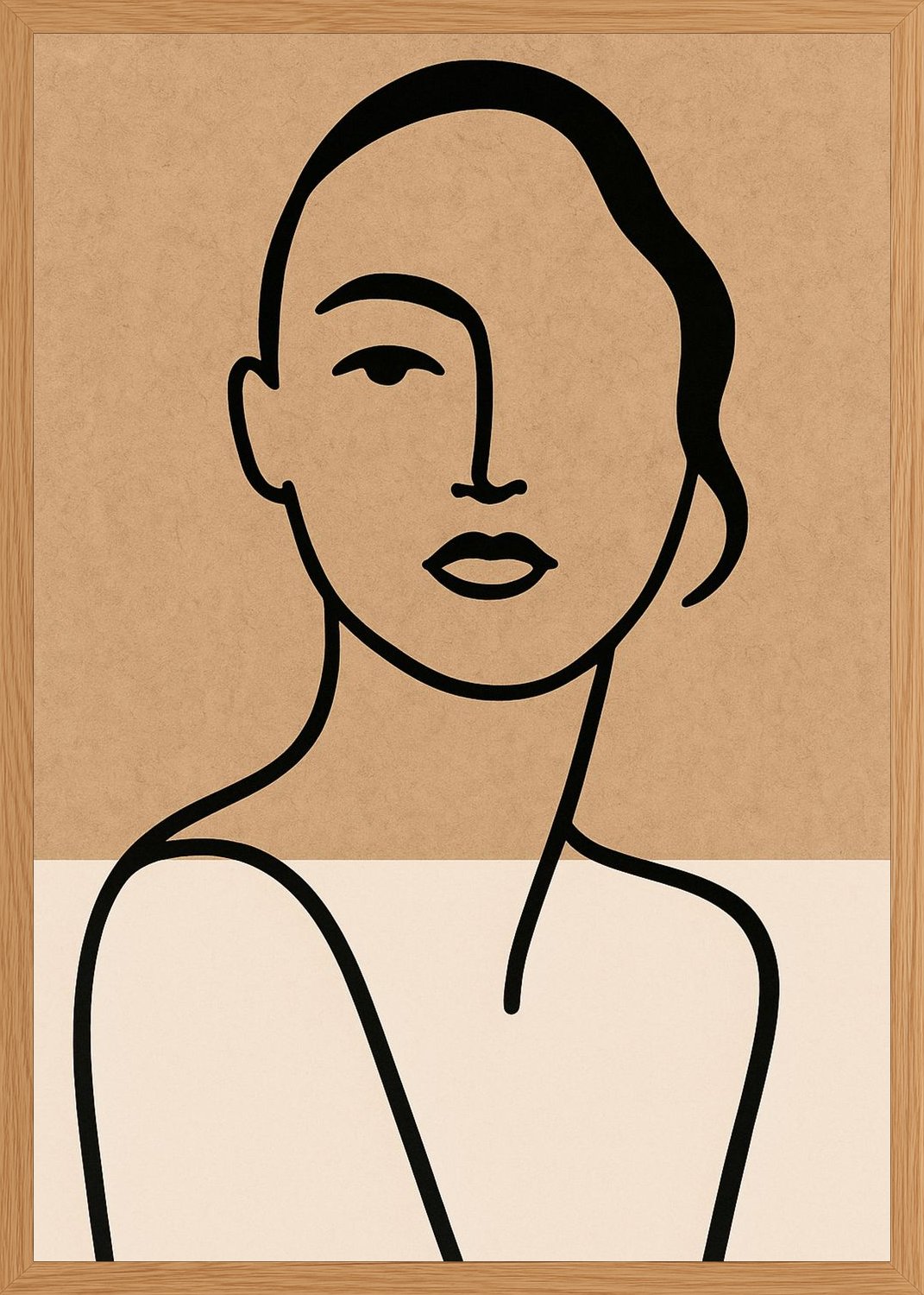 Poster in oak frame
