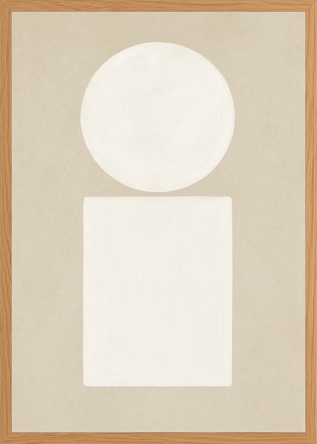 Poster in oak frame