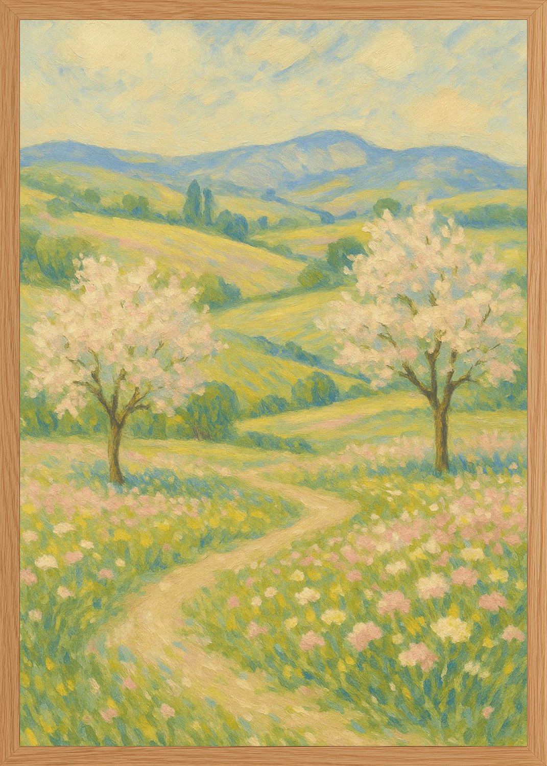 Poster in oak frame