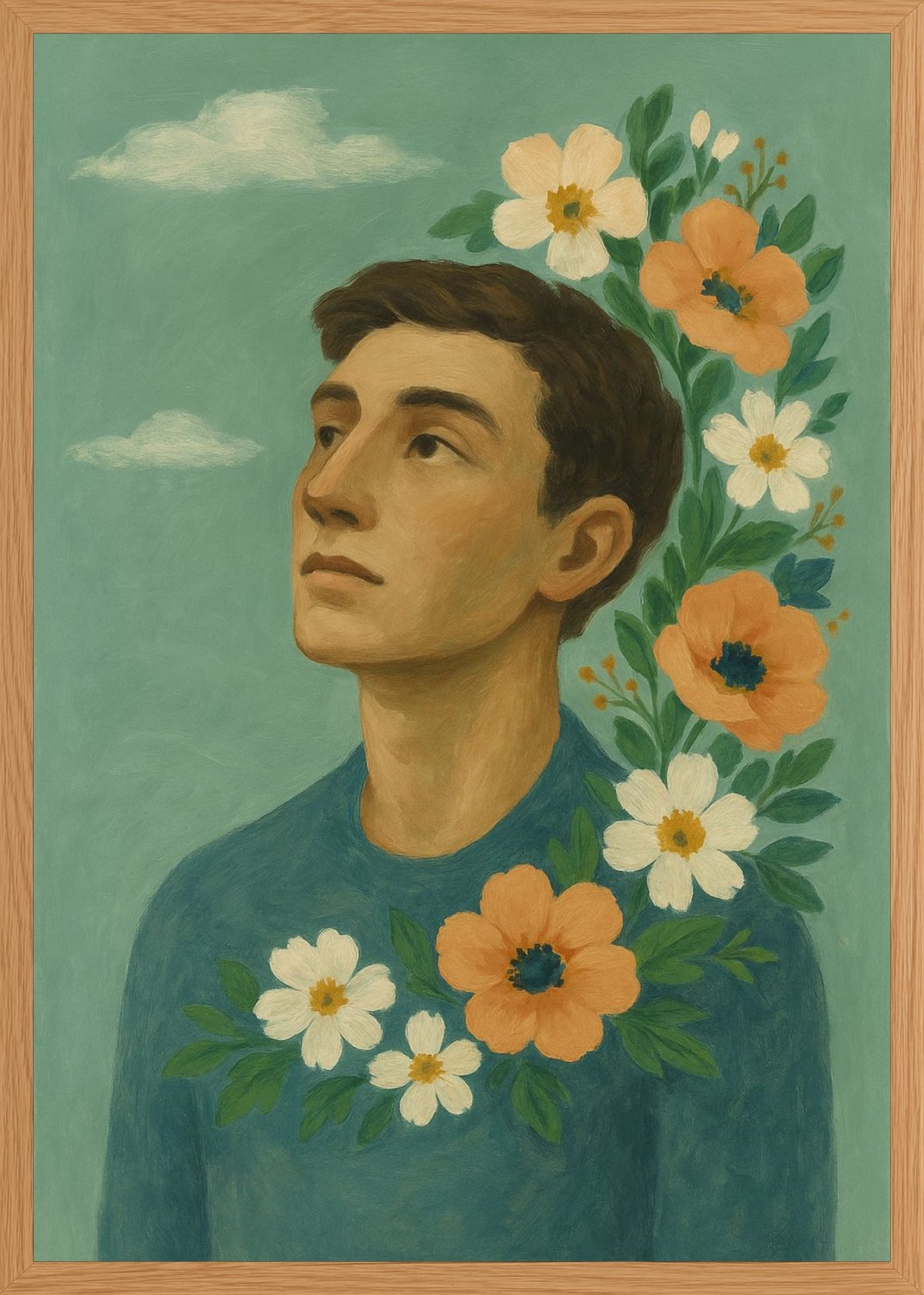 Poster in oak frame