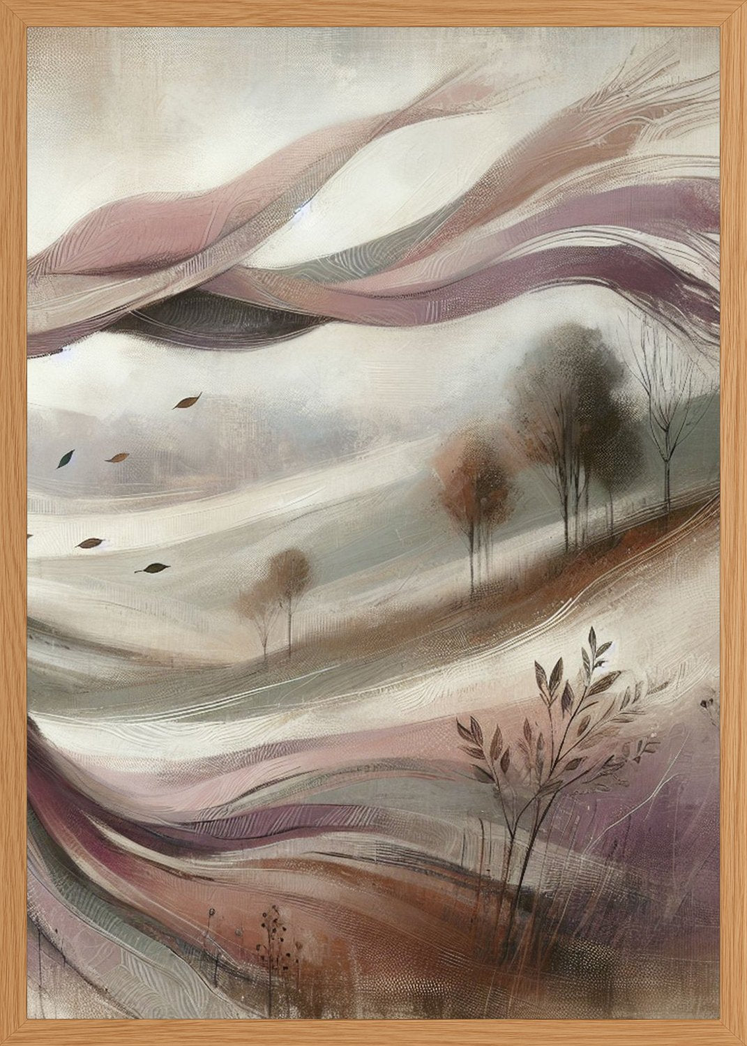 Poster in oak frame