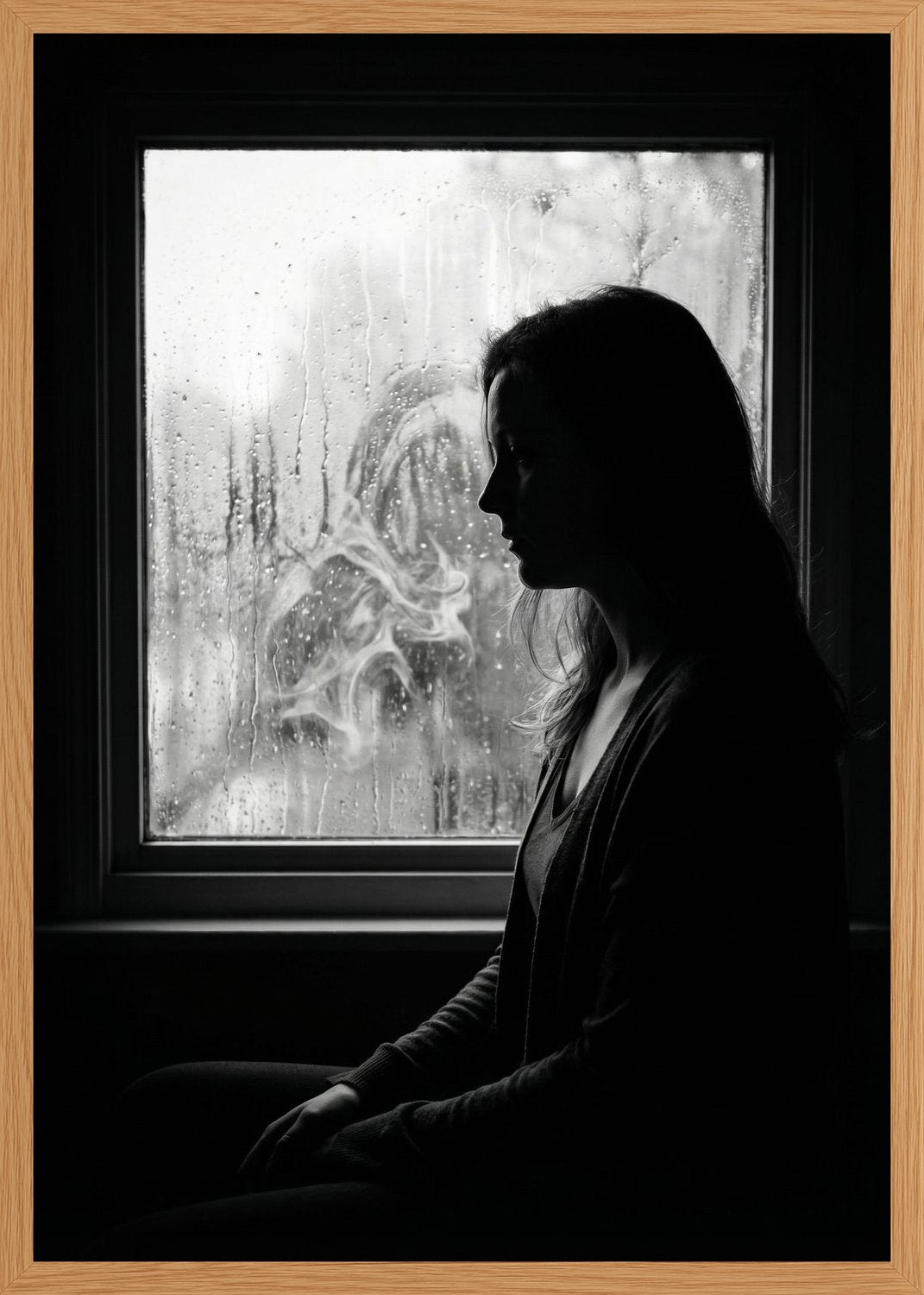 Poster in oak frame