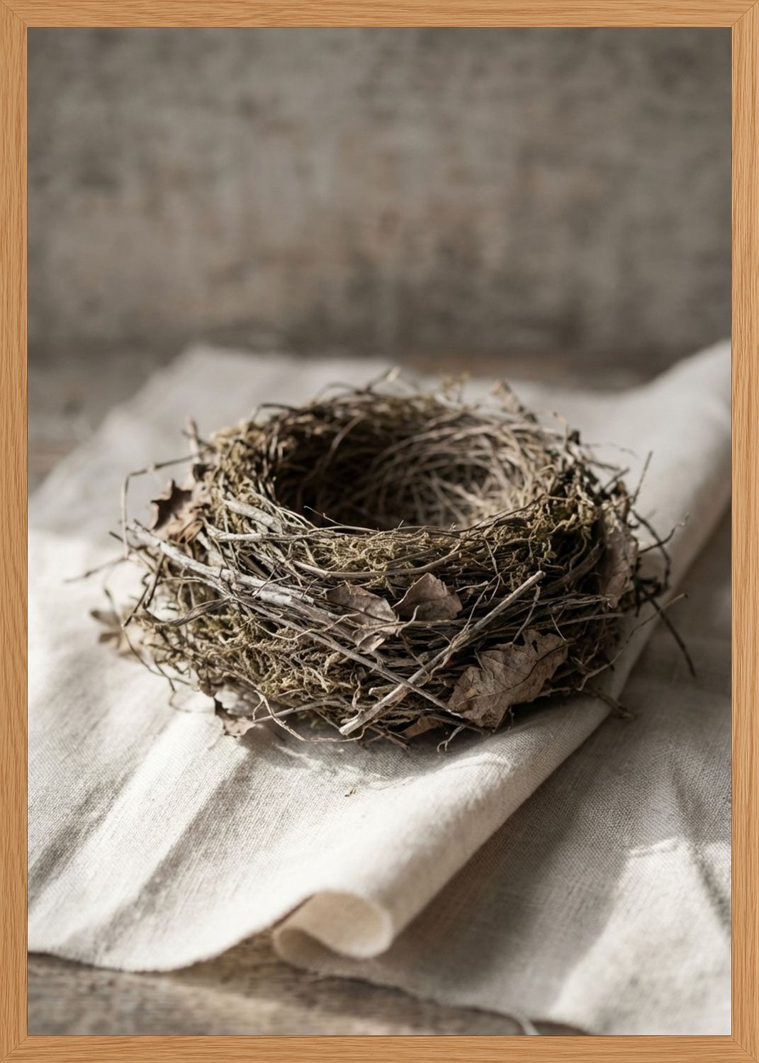 Poster in oak frame