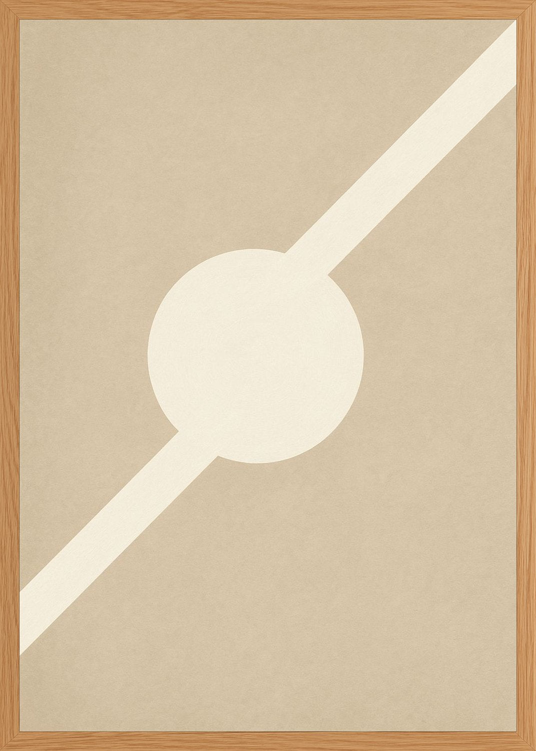 Poster in oak frame