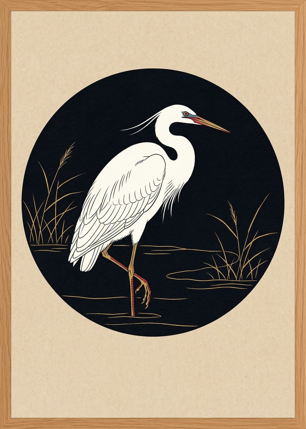 Poster in oak frame