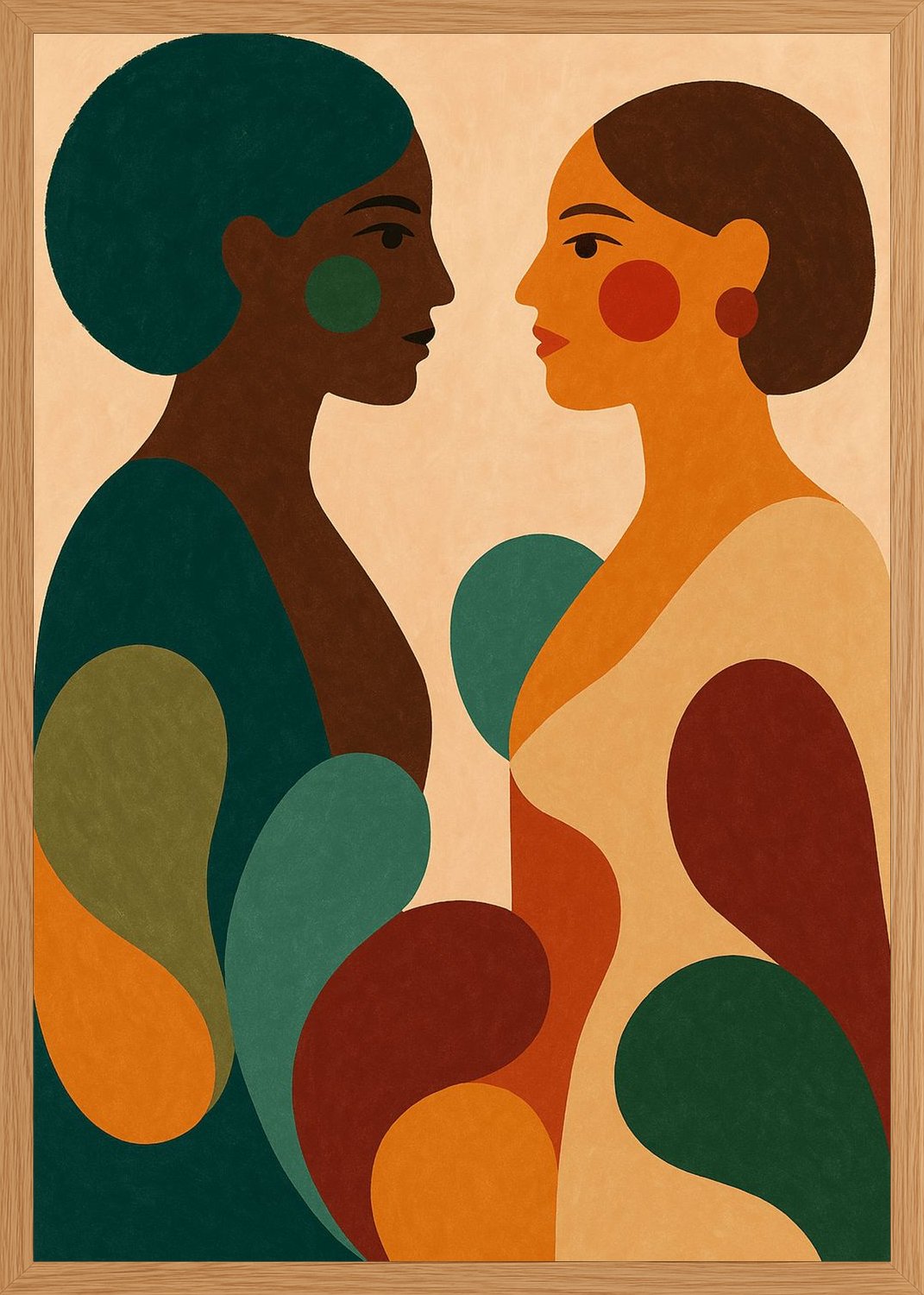 Poster in oak frame