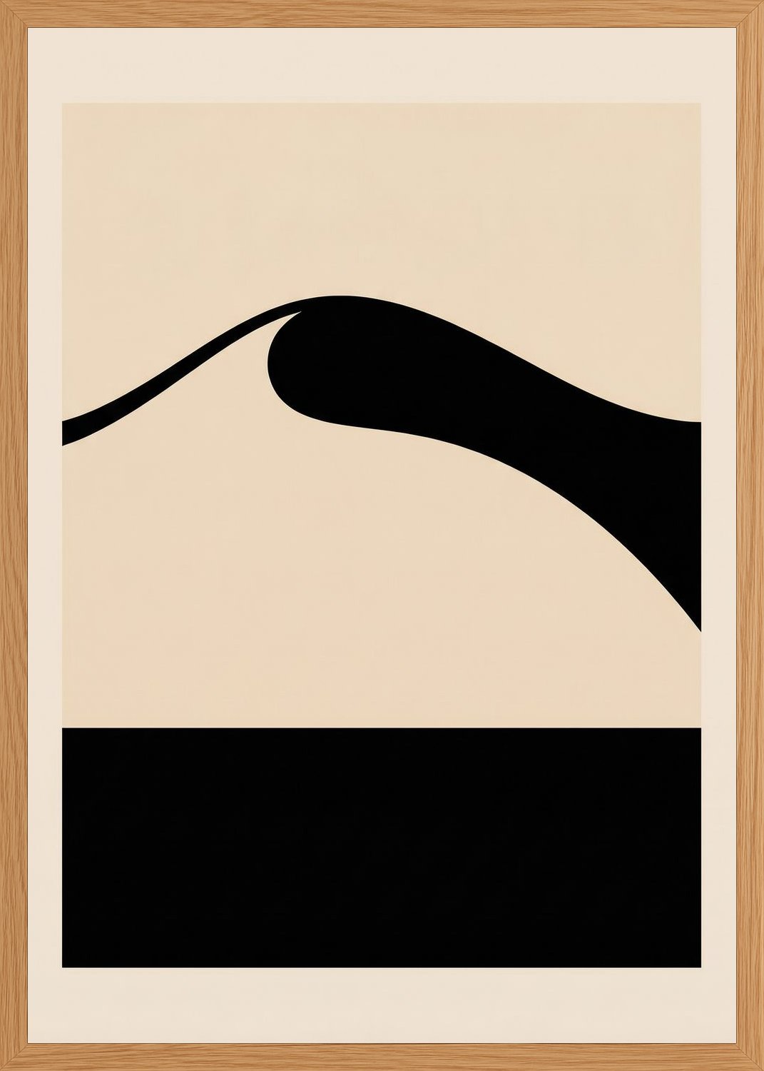 Poster in oak frame