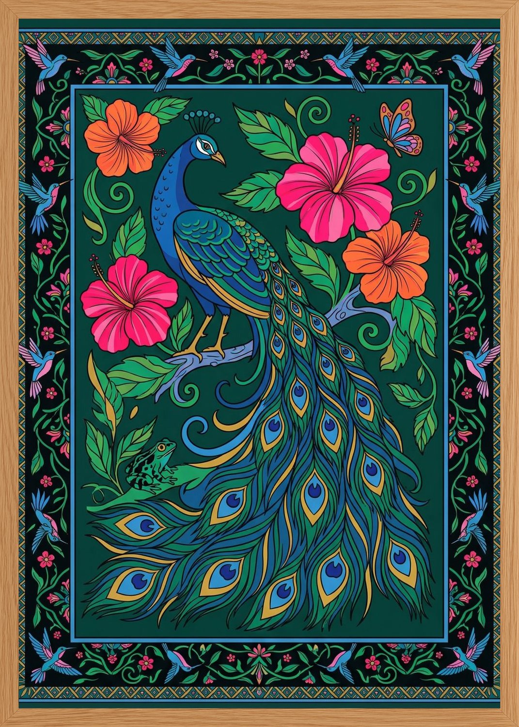 Poster in oak frame