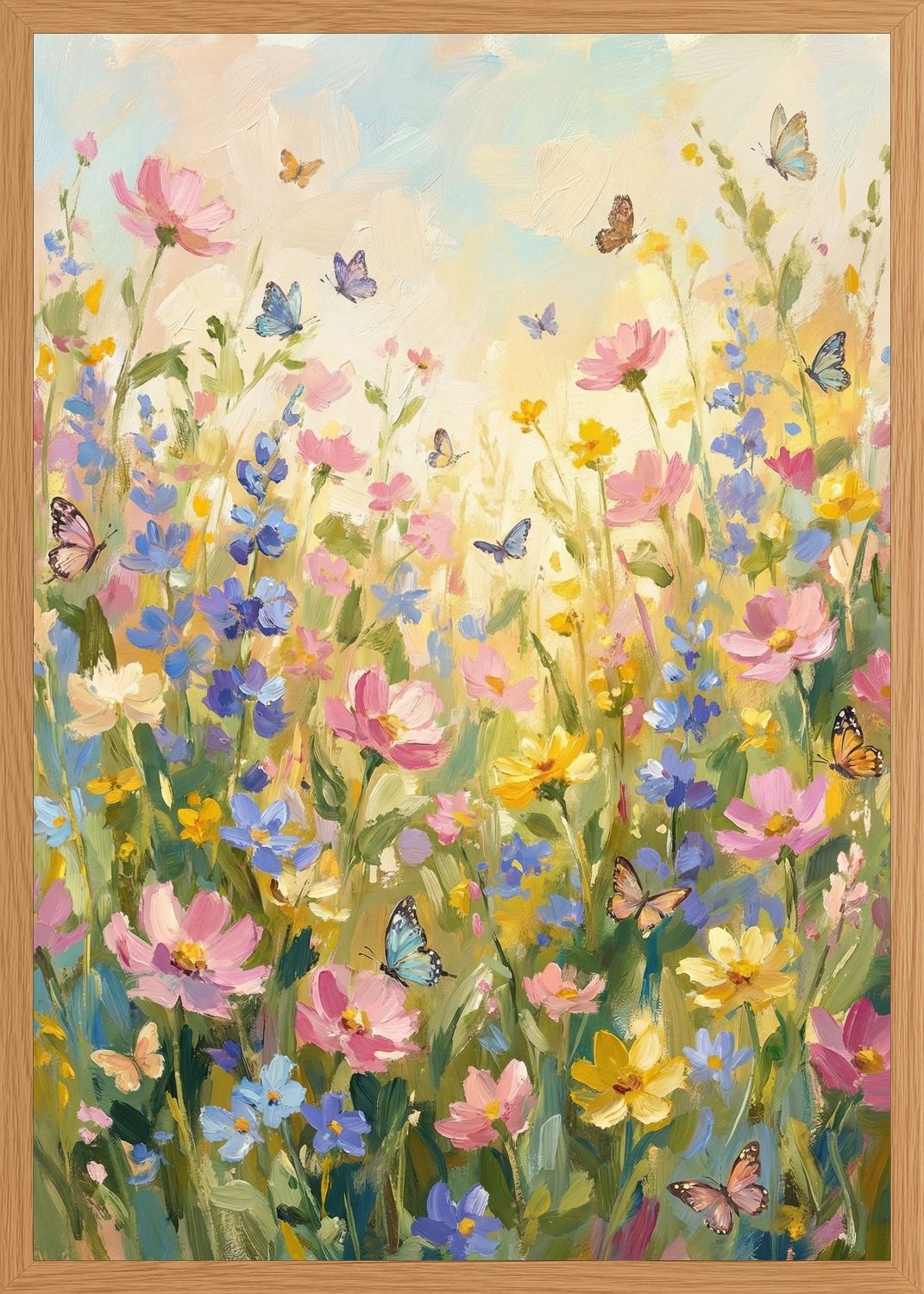 Poster in oak frame