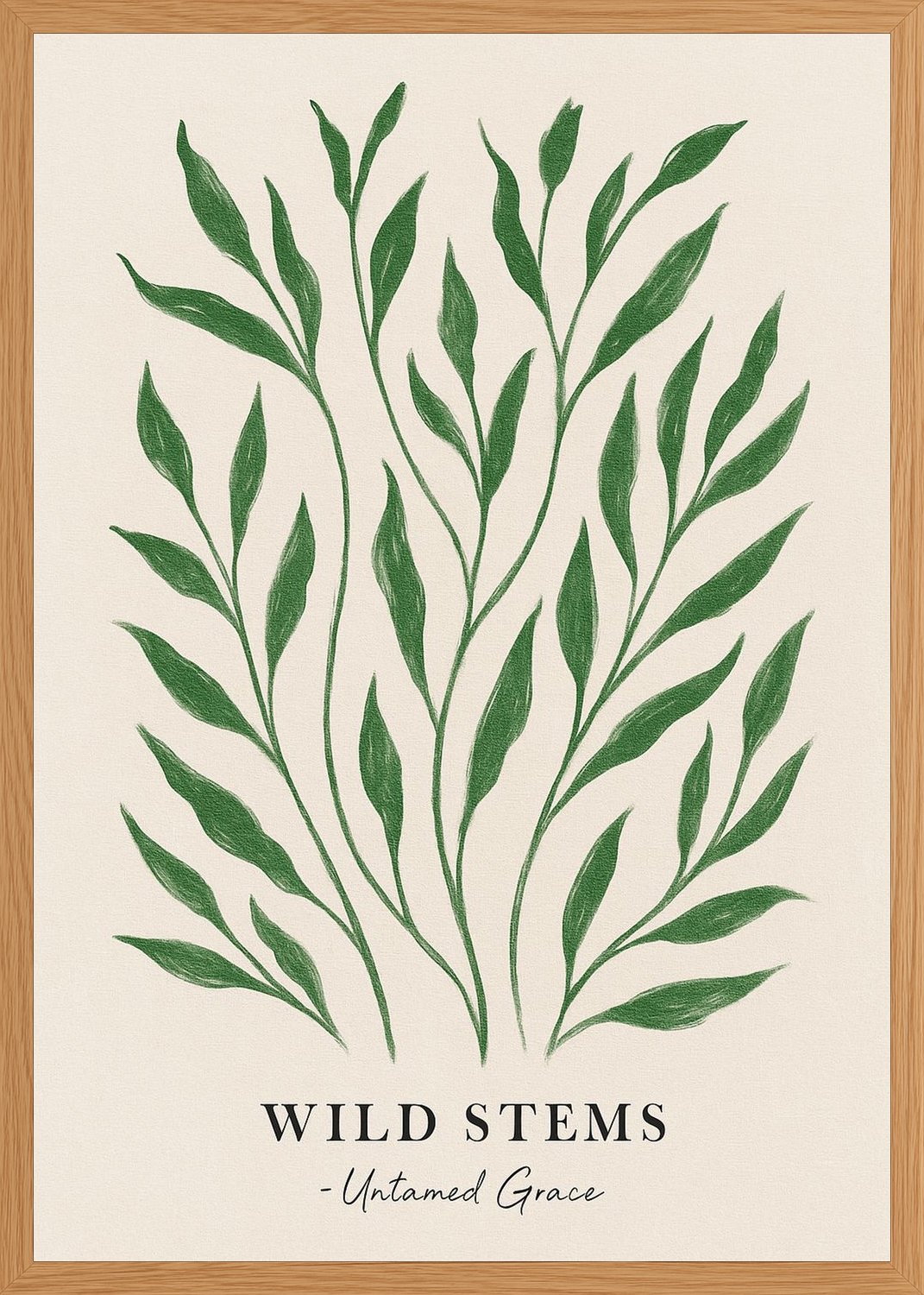 Poster in oak frame