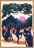 Poster in oak frame