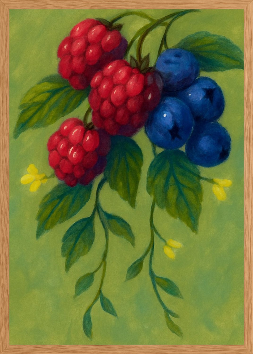 Poster in oak frame