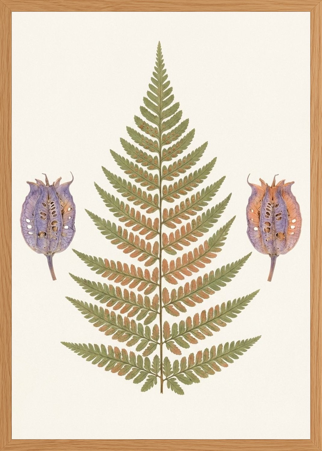 Poster in oak frame