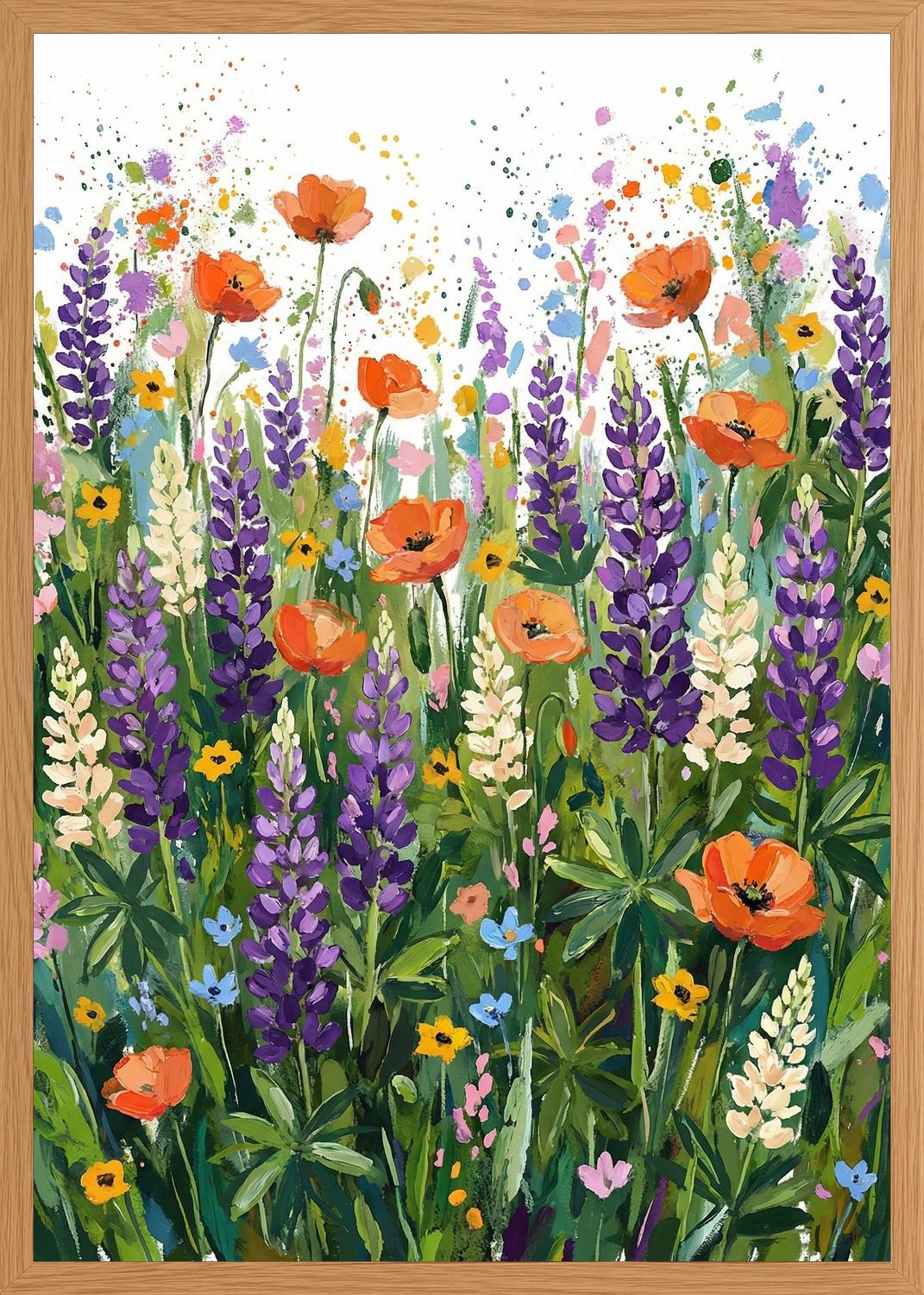 Poster in oak frame