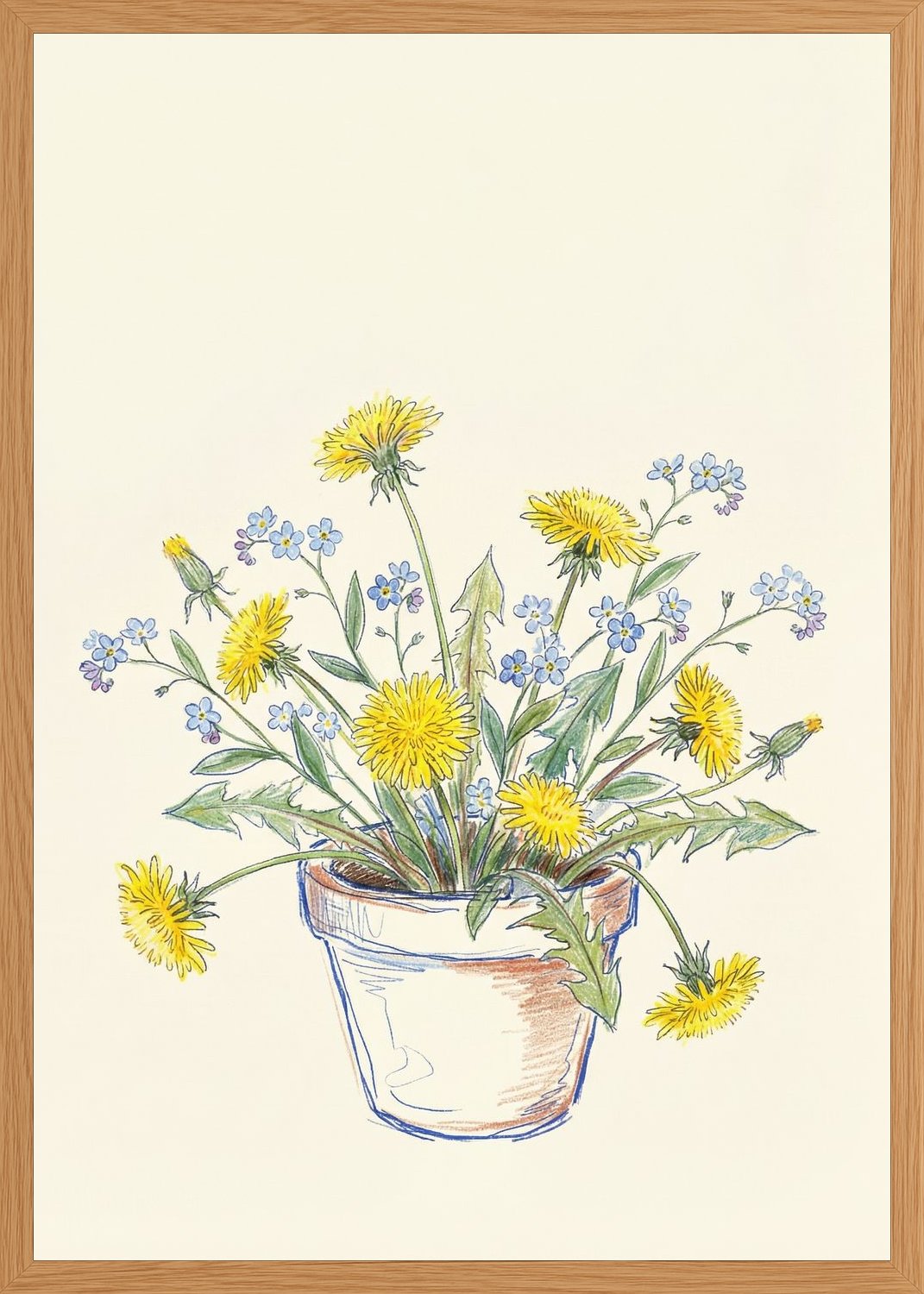 Poster in oak frame