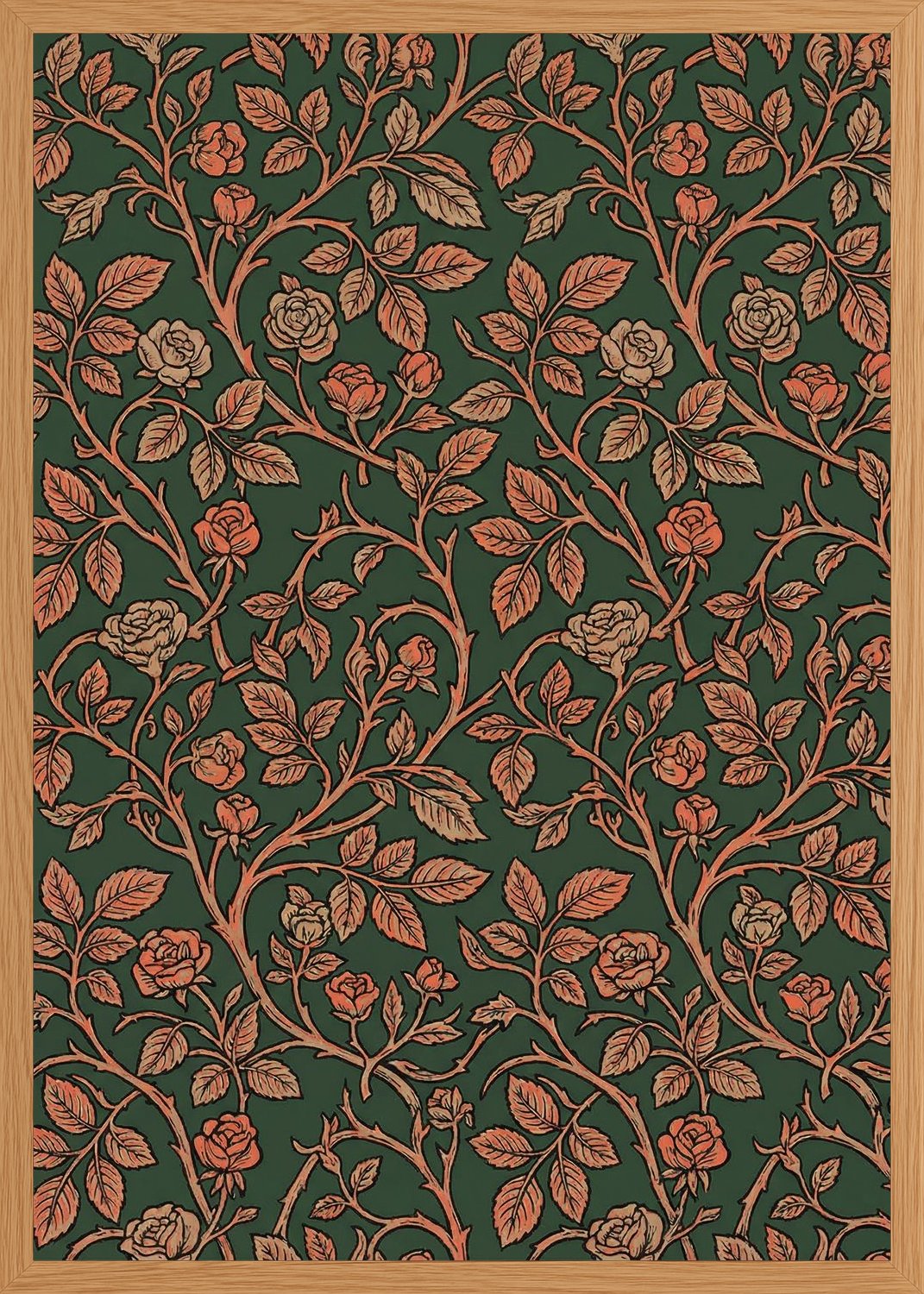 Poster in oak frame