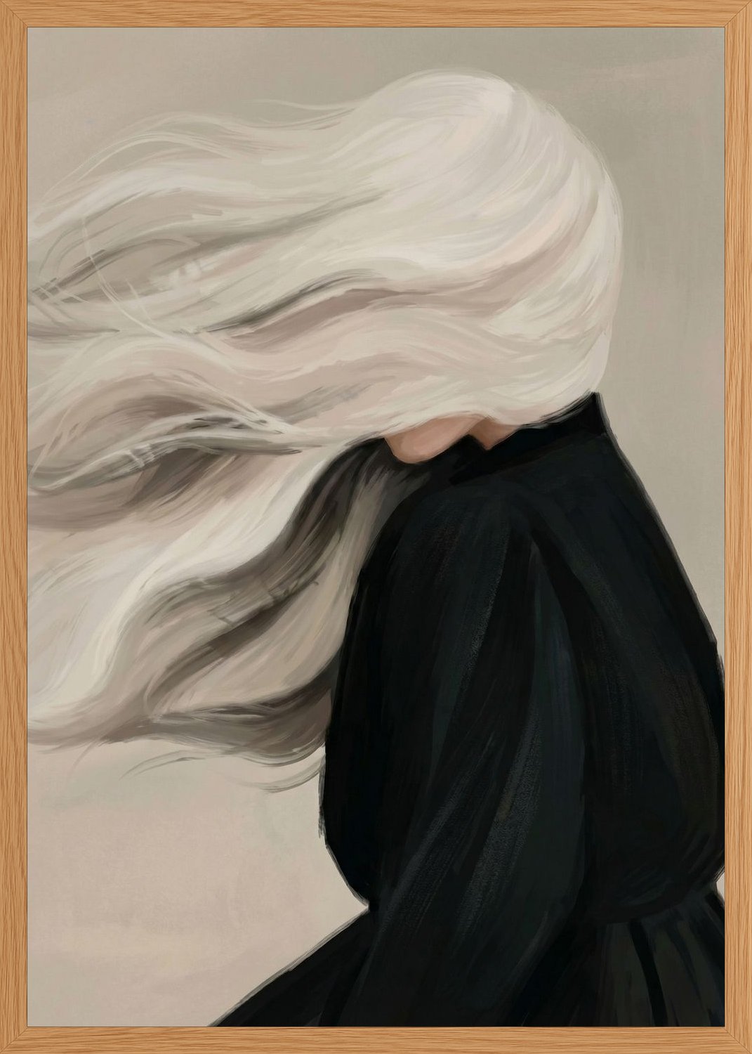 Poster in oak frame