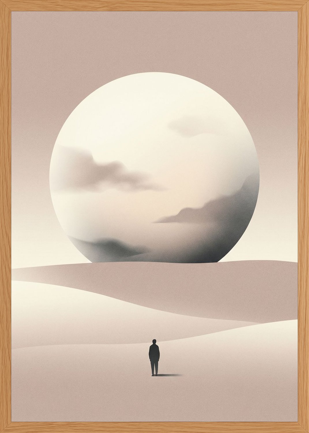 Poster in oak frame
